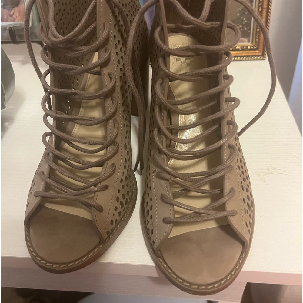 Vince Camuto botties with laces. Size 7